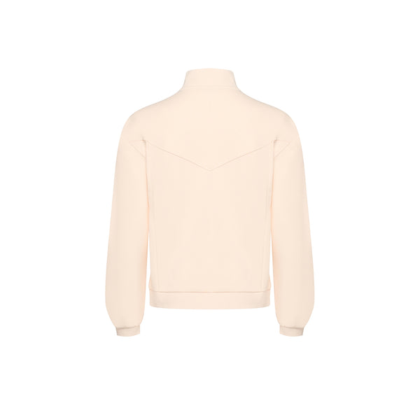 Felpa con zip champagne 