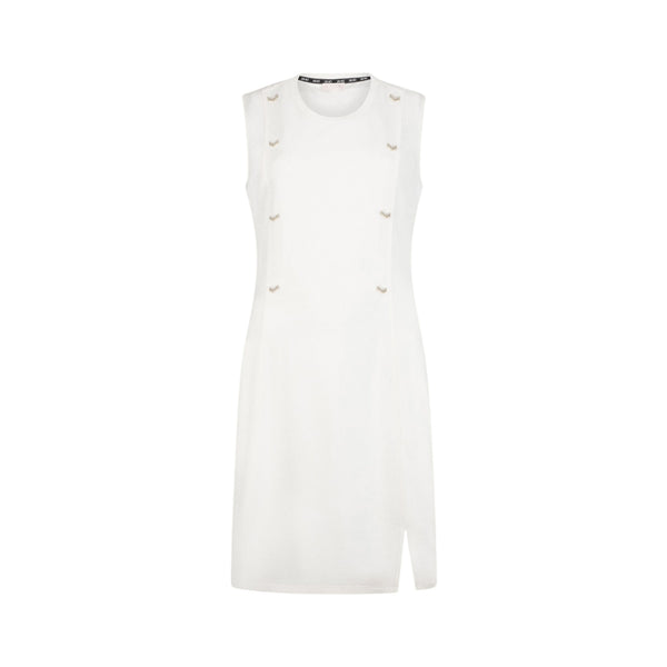 Abito Donna in jersey interlock, con dettagli decorativi