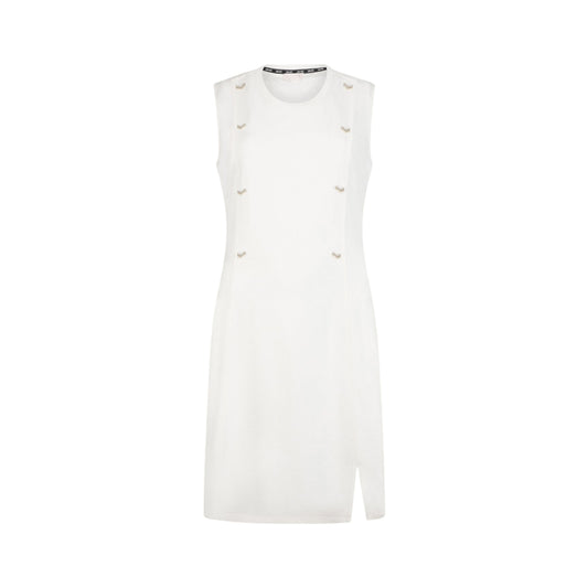 Abito Donna in jersey interlock, con dettagli decorativi
