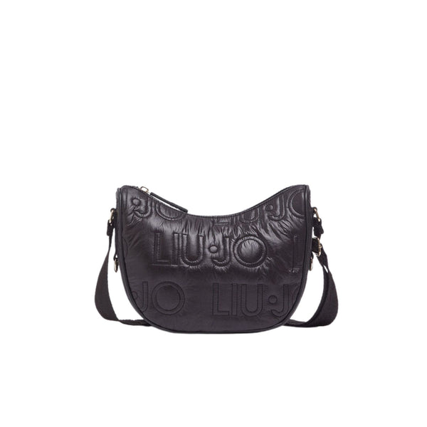 Borsa media Donna in nylon opaco nero
