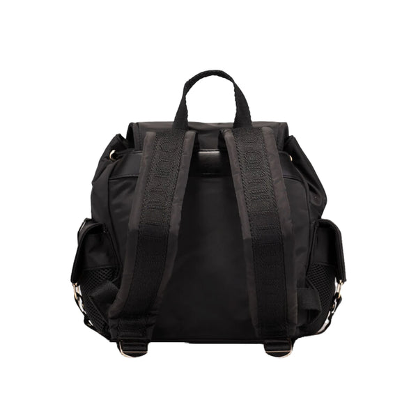 Zaino Donna in nylon nero retro