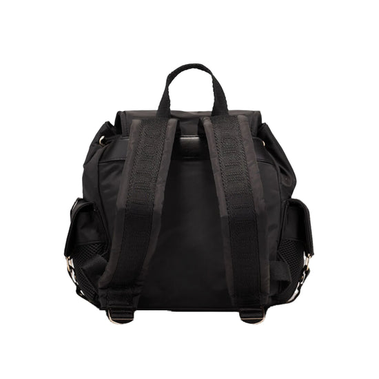 Zaino Donna in nylon nero retro