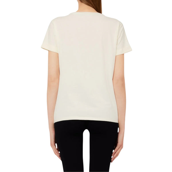 T-shirt bianca con stampa bird