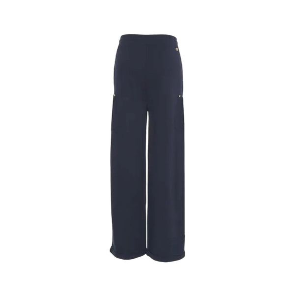 Pantalone Donna a gamba ampia Blu retro