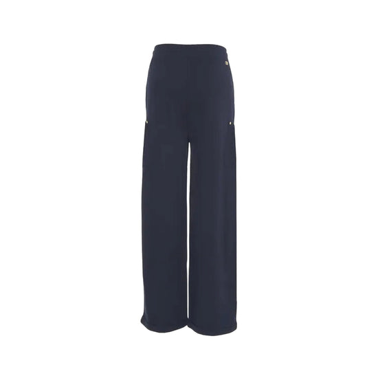 Pantalone Donna a gamba ampia Blu retro