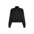 Giacca Bomber Donna effetto wrinkle Nero