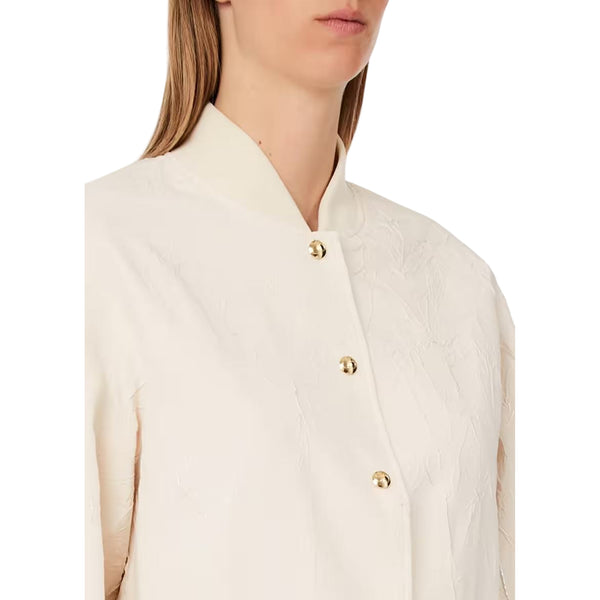 Giacca Bomber Donna effetto wrinkle dettaglio