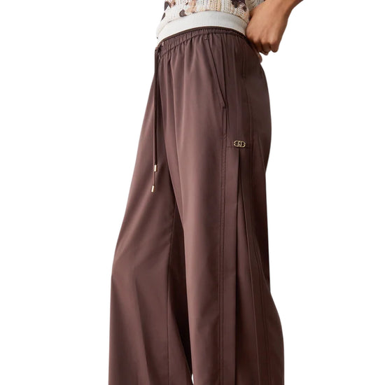 Pantaloni lunghi fango con elastico in vita