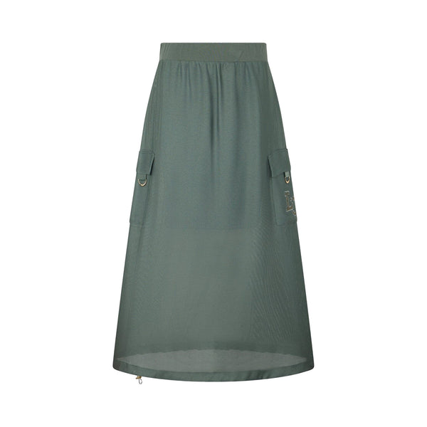 Gonna lunga Donna in mesh Verde