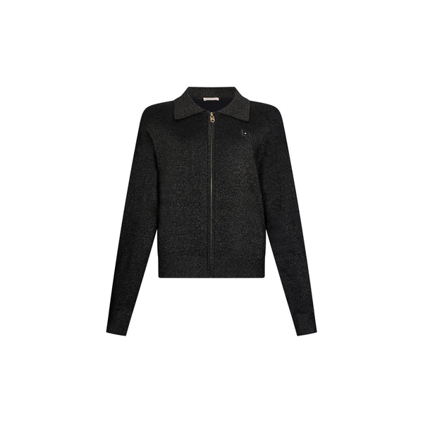 Cardigan Donna in lurex con zip