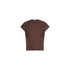 T-shirt Donna con occhielli decorativi marrone