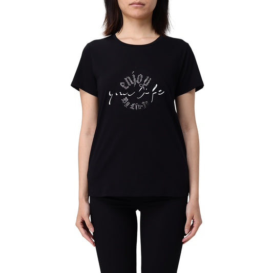 T-shirt Donna con decorazione frontale