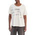 T-shirt Donna Bianca, con strass, a girocollo