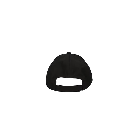 Cappello Donna in tessuto nero con logo retro