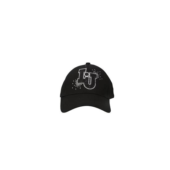 Cappello Donna in tessuto nero con logo