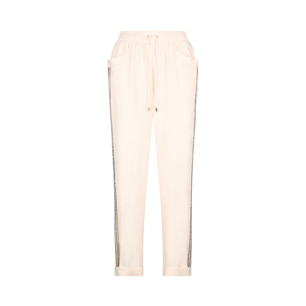 Pantaloni Donna con strass laterali