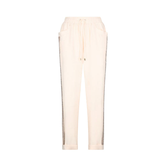 Pantaloni Donna con strass laterali