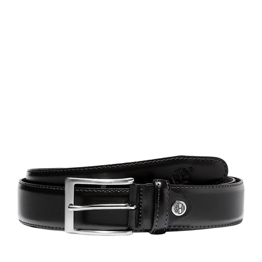 Cintura Uomo Classica 35 mm Regolabile in Pelle Nera