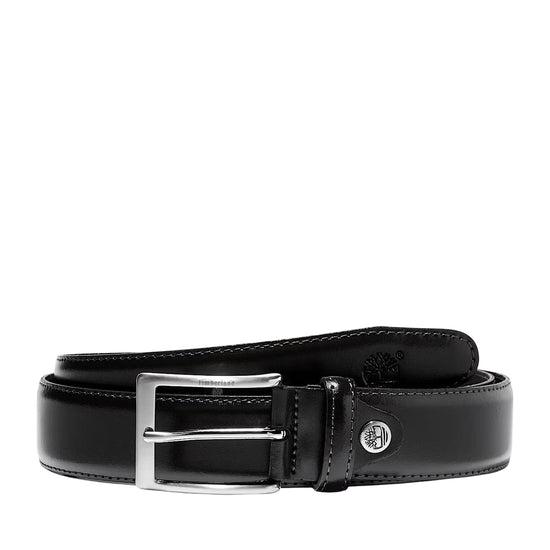 Cintura Uomo Classica 35 mm Regolabile in Pelle Nera