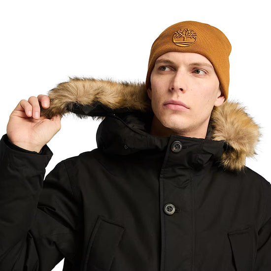 Parka Uomo Scar Ridge Impermeabile Nero modello frontale ravvicinato