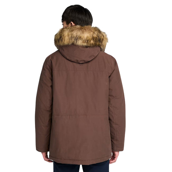 Parka Uomo impermeabile Scar Ridge Marrone modello retro