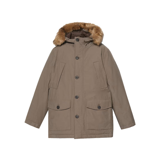 Parka Uomo Scar Ridge Impermeabile Marrone