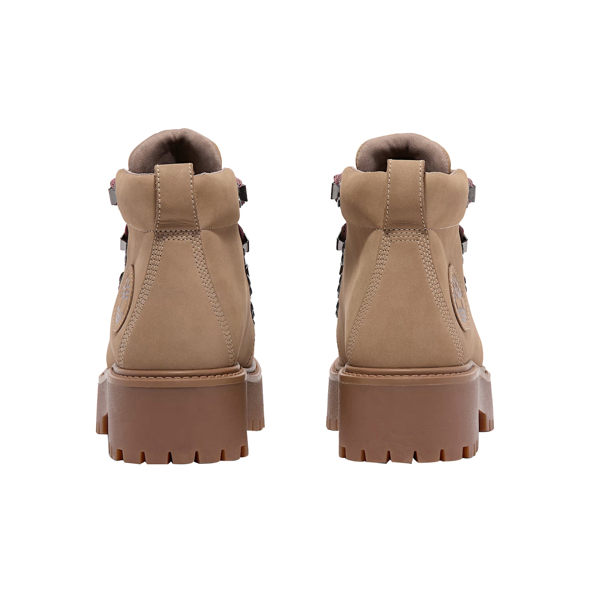 Stivali Donna Hiker con plateau Beige retro