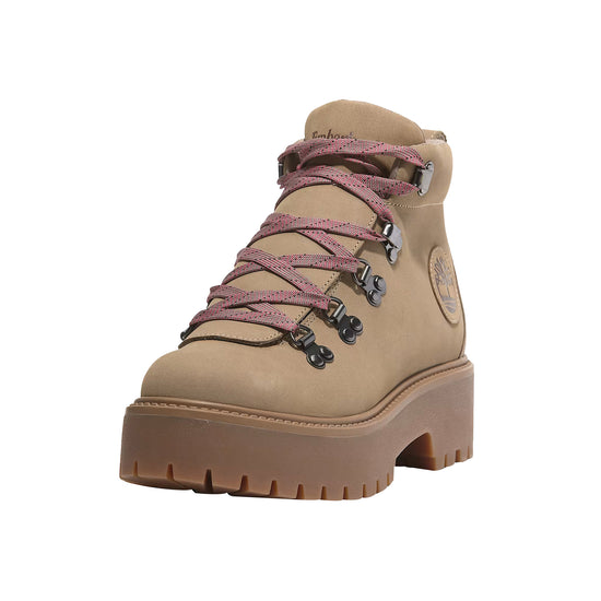 Stivali Donna Hiker con plateau Beige