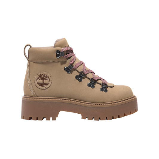 Stivali Donna Hiker con plateau Beige