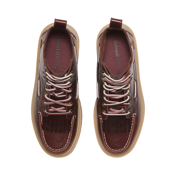 Stivali Donna sfrangiati con plateau Stone Street Bordeaux