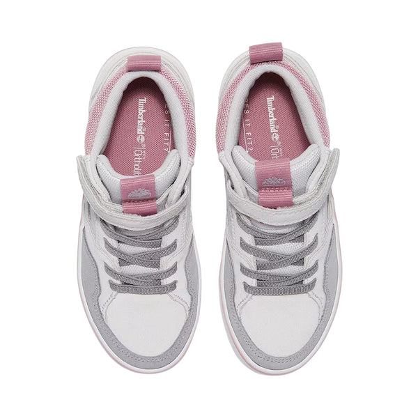 Sneakers Bambino Mid con cinturino Grigio chiaro