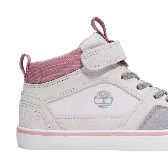 Sneakers Bambino Mid con cinturino Grigio chiaro dettaglio