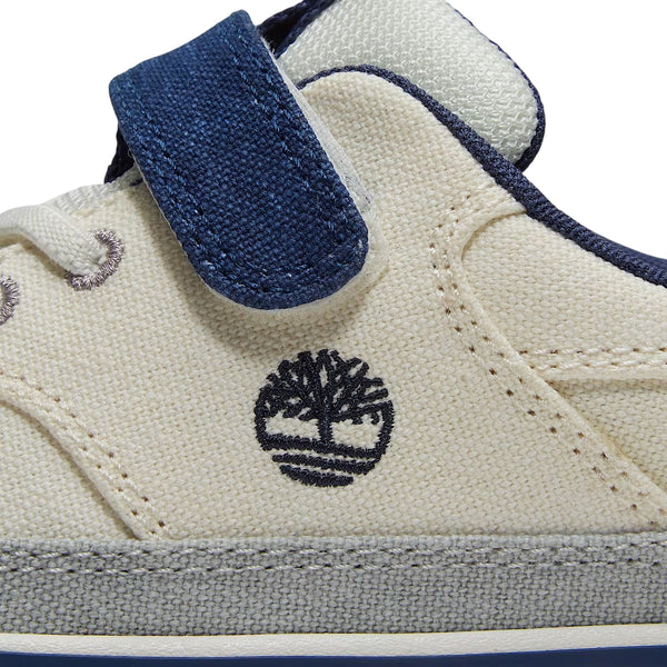 Sneakers Bambino con velcro Stone Jump Beige dettaglio