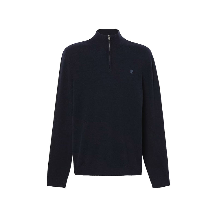 Maglione Uomo con Zip Cohas Brook Blu scuro