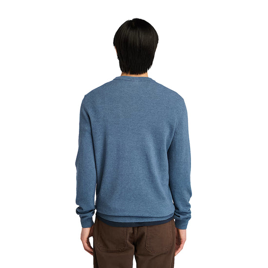 Maglione Uomo Cohas Brook Azzurro modello retro