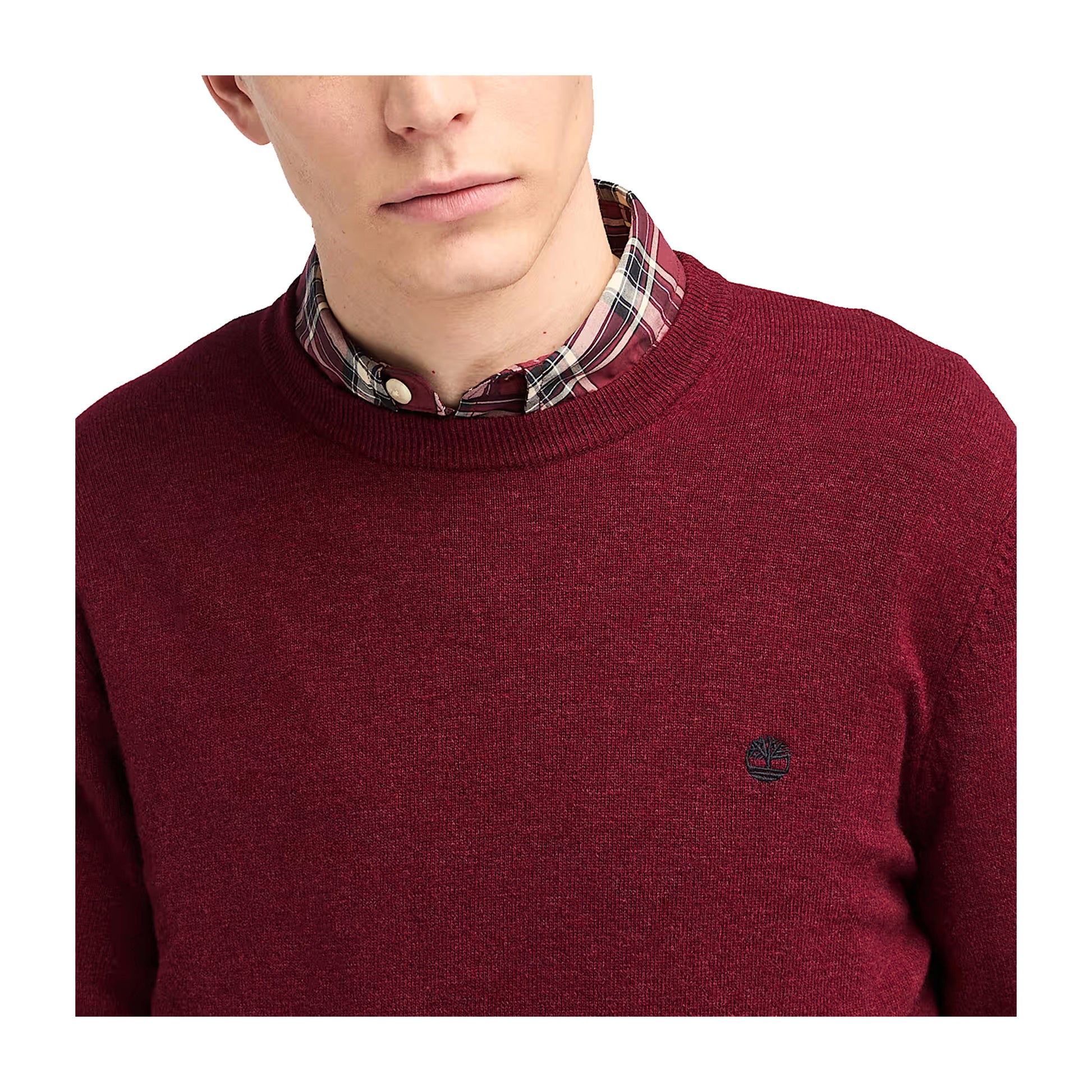 Maglione Uomo Cohas Brook Rosso dettaglio ravvicinato