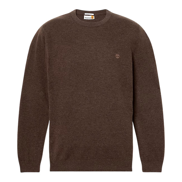 Maglione girocollo Uomo in lana Cohas Brook Marrone