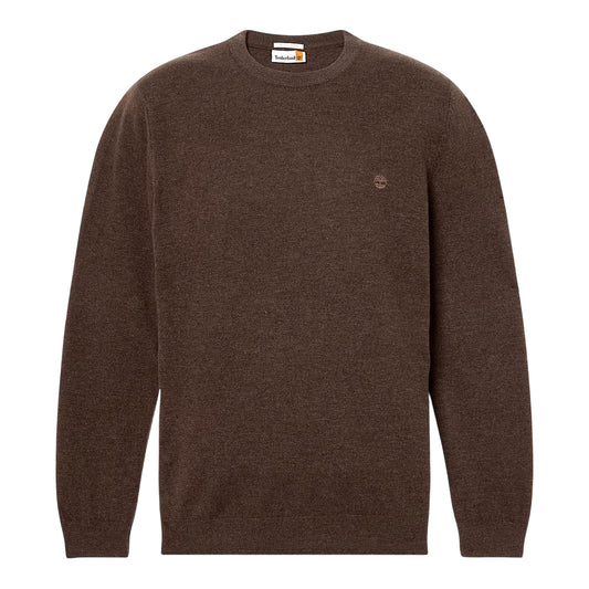 Maglione girocollo Uomo in lana Cohas Brook Marrone