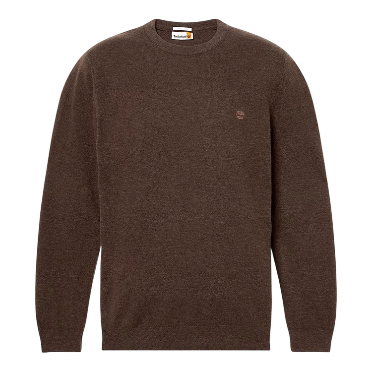 Maglione girocollo Uomo in lana Cohas Brook Marrone