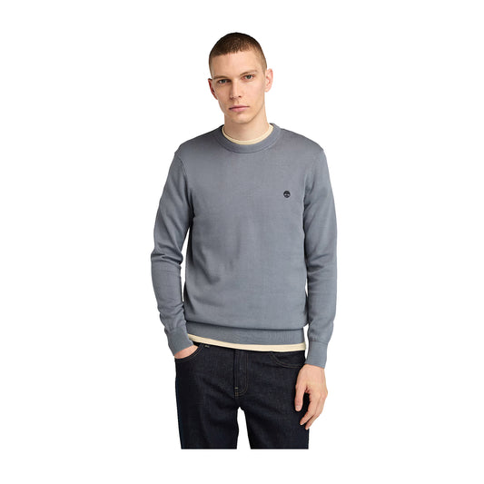 Modello frontale con Maglione Uomo Williams River Grigio