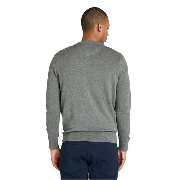 Maglione Uomo in cotone Williams River Grigio modello retro