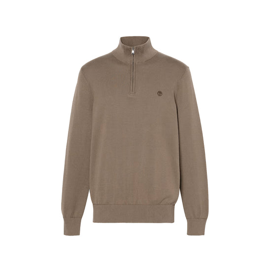 Maglione Uomo zip Williams River Marrone