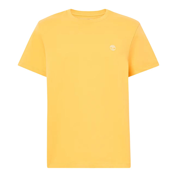 T-shirt da uomo in cotone giallo