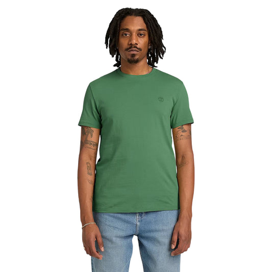 T-shirt uomo girocollo verde scuro