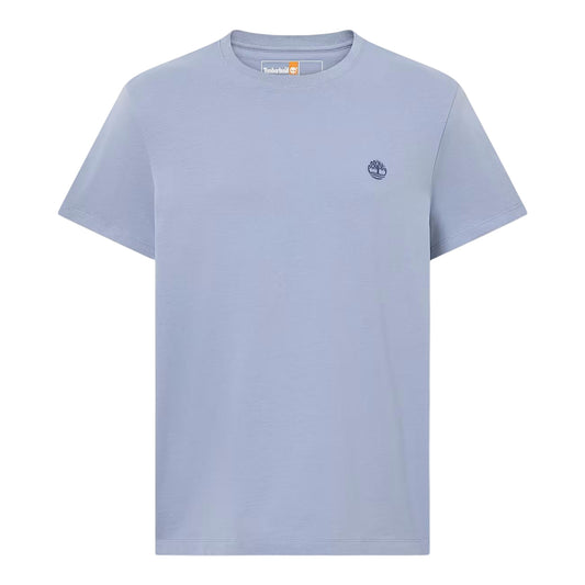 T-shirt da uomo girocollo blu slim fit