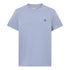 T-shirt da uomo girocollo blu slim fit