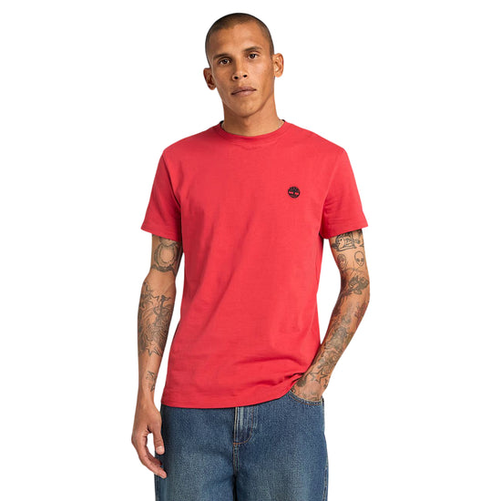 T-shirt a girocollo rossa Slim Fit