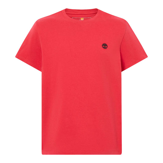 T-shirt a girocollo rossa Slim Fit