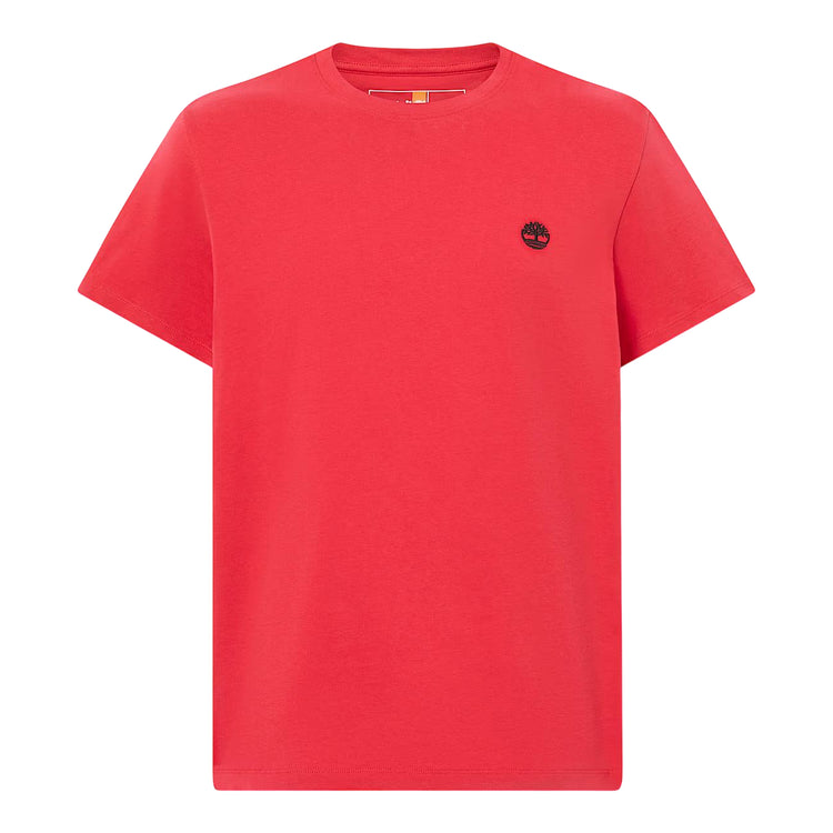 T-shirt a girocollo rossa Slim Fit