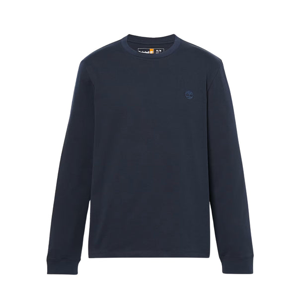 T-shirt a Maniche Lunghe Dunstan River da Uomo in blu scuro